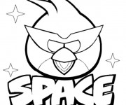 Coloriage et dessins gratuit Angry Birds Space à imprimer