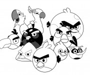 Coloriage Décoration de Angry Birds