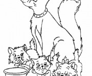 Coloriage Belle image Aristochats