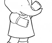 Coloriage Babar: Isabelle