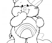 Coloriage et dessins gratuit Bisounours cheer bear à imprimer