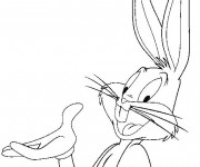 Coloriage et dessins gratuit Bugs Bunny à imprimer