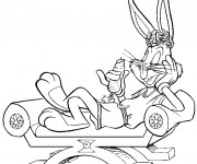 Coloriage et dessins gratuit Bugs Bunny le césar à imprimer