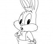 Coloriage Dessin Bugs Bunny bébé