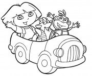 Coloriage Dora et ses amis