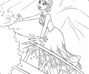 Coloriage et dessins gratuit Elsa en ligne à imprimer