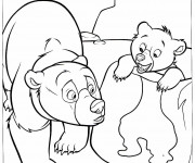 Coloriage et dessins gratuit Frère des ours en ligne à imprimer