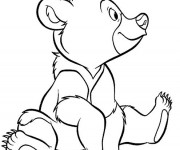 Coloriage et dessins gratuit Frère des ours en vecteur à imprimer
