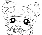 Coloriage Hamtaro l'adorable hamster