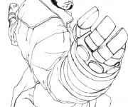 Coloriage et dessins gratuit Hellboy dessin diable à imprimer