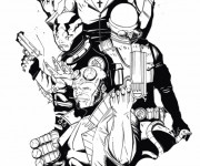 Coloriage et dessins gratuit Hellboy en ligne à imprimer