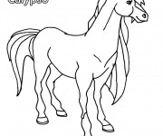 Coloriage et dessins gratuit Horseland Calypso à imprimer