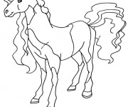 Coloriage Horseland dessin animé