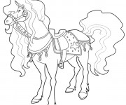 Coloriage Horseland Scarlet