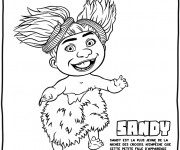 Coloriage et dessins gratuit Les croods Sandy  l’enfant sauvage dessin à imprimer