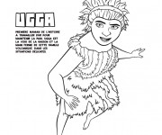 Coloriage et dessins gratuit Les croods Ugga la raisonnable à imprimer