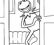 Coloriage et dessins gratuit Kermit la grenouille à imprimer