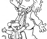 Coloriage et dessins gratuit Les Muppets personnages dansent à imprimer