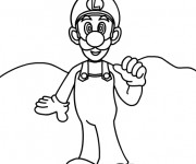 Coloriage Luigi coloriage à imprimer