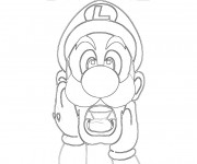 Coloriage Luigi dessin