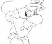 Coloriage Luigi en colère