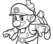 Coloriage Mario en volant à imprimer