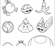 Coloriage et dessins gratuit Mario Bros personnages à imprimer