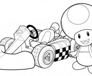 Coloriage et dessins gratuit Mario Kart 8 à imprimer