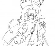 Coloriage et dessins gratuit Dessin Sasuke et Kakashi facile à imprimer