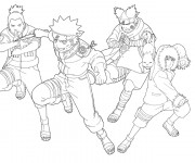 Coloriage et dessins gratuit Naruto en couleur à imprimer