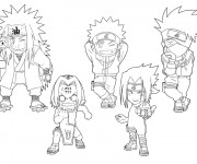 Coloriage et dessins gratuit Naruto enfants à imprimer