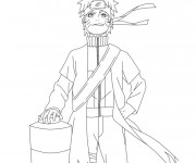 Coloriage Naruto Uzumaki confiant