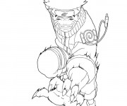 Coloriage et dessins gratuit Naruto Uzumaki en ligne à imprimer