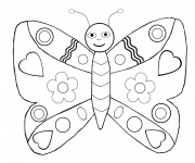Coloriage et dessins gratuit Une papillon sur ordinateur à imprimer