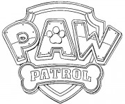 Coloriage et dessins gratuit Pat Patrouille logo à imprimer