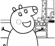 Coloriage et dessins gratuit Peppa Pig 14 à imprimer