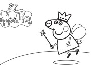 Coloriage et dessins gratuit Peppa Pig 15 à imprimer