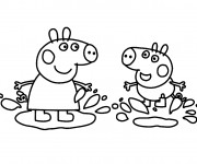 Coloriage et dessins gratuit Peppa Pig en ligne à imprimer