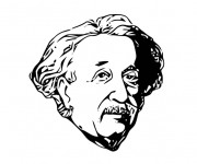 Coloriage et dessins gratuit Albert Einstein dessin à imprimer