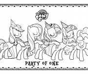 Coloriage et dessins gratuit My little pony à imprimer