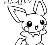 Coloriage et dessins gratuit Pikachu 28 à imprimer