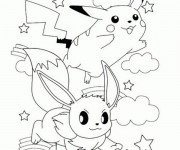 Coloriage et dessins gratuit Pikachu 31 à imprimer