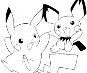 Coloriage et dessins gratuit Pikachu 41 à imprimer