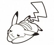 Coloriage et dessins gratuit Pikachu 6 à imprimer