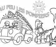 Coloriage et dessins gratuit Camion de Sam le Pompier à imprimer