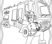 Coloriage et dessins gratuit Sam le Pompier 19 à imprimer