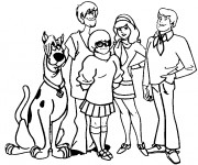 Coloriage et dessins gratuit Scooby doo et ses amis à imprimer