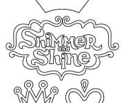Coloriage Shimmer et Shine logo