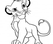 Coloriage et dessins gratuit Simba en ligne à imprimer