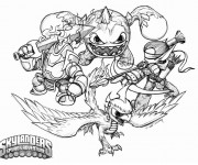 Coloriage et dessins gratuit Skylanders Spyro's adventure facile à imprimer